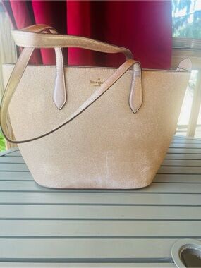 kate spade Metallic Blush Pink Tote Bag